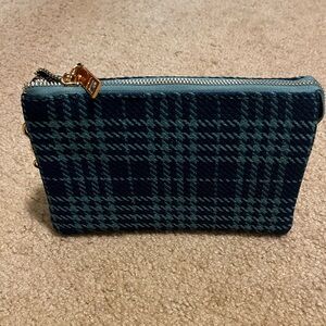 Wool Wristlet | Clutch Purse Wallet | Wool plaid